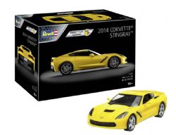 MODÈLE À COLLER - VOITURE CORVETTE 2014 EASY CLICK 1/25 NIVEAU DÉBUTANT